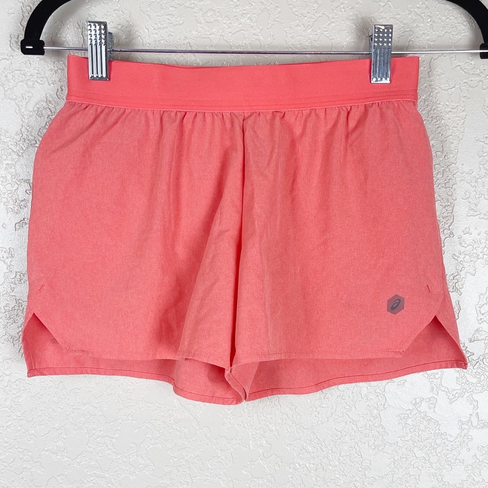 ASICS coral lined athletic running shorts